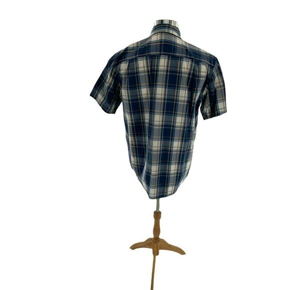 Carhartt Tartan Plaid Shirt Mens L Relaxed Fit Short Sleeve Chest Pocket Button - Picture 3 of 8
